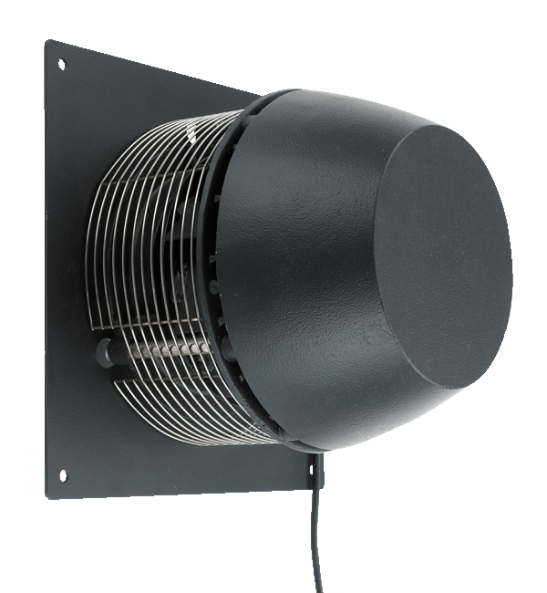 VVR is made from cast aluminium, giving it a high corrosion resistance (corrosion class C4 in accordance with EN ISO 12944-2). It is painted in black RAL7021.